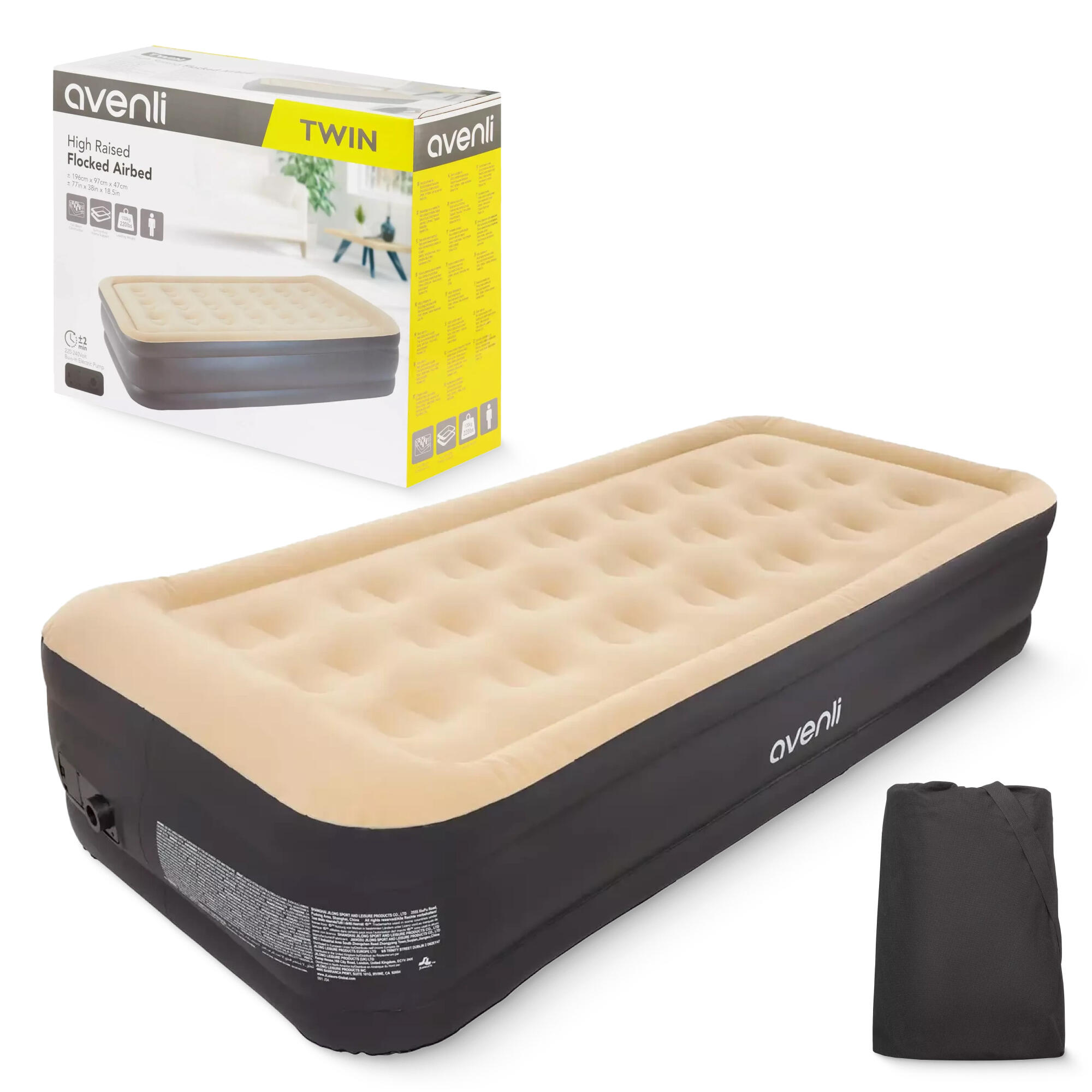 AVENLI Nafukovací matrace pro jednu osobu AVENLI