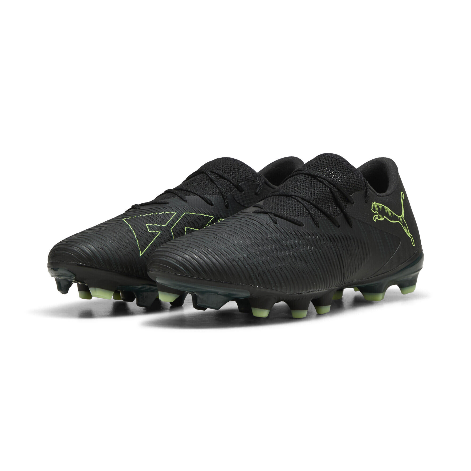 Puma - Chaussures De Football Basses Future 8 Match fg/ag Unisexe Puma - Chaussures De Football - Jaune|noir|vert - 44 - Decathlon