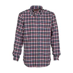 Chemise à Carreaux Percussion Castor Rouge-XXL