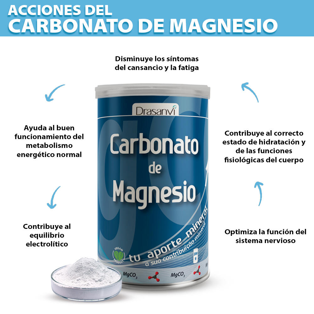 CARBONATO MAGNESIO 200G DRASANVI 3/6