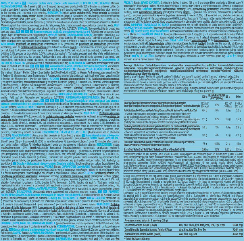 Whey concentrée - 100% Pure Whey - Banane 3/3
