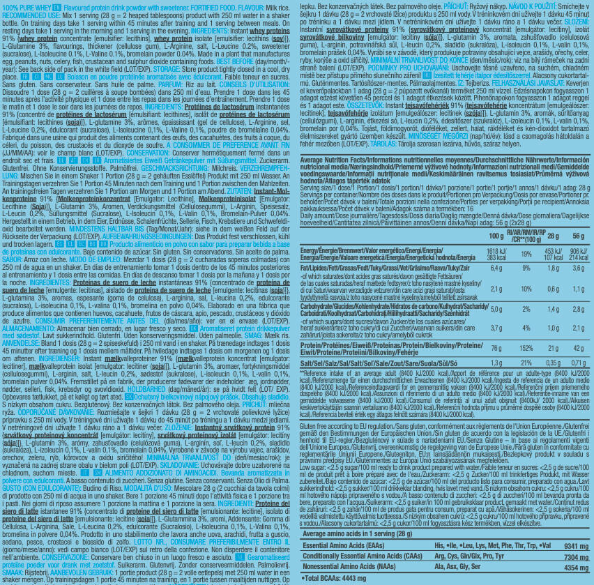 Whey concentrée - 100% Pure Whey - Riz au Lait 3/3