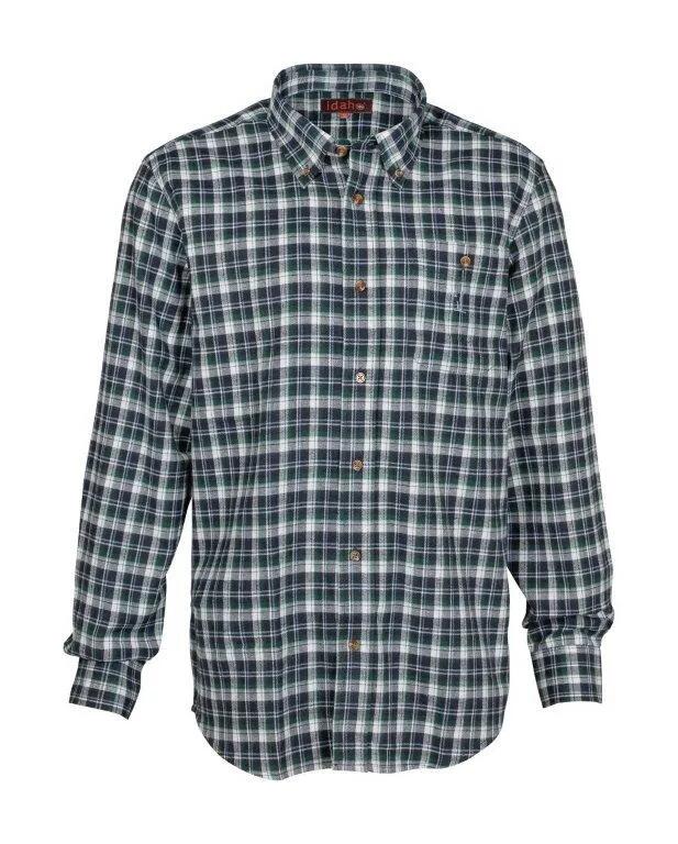 Chemise à Carreaux Percussion Castor Vert-M 1/1