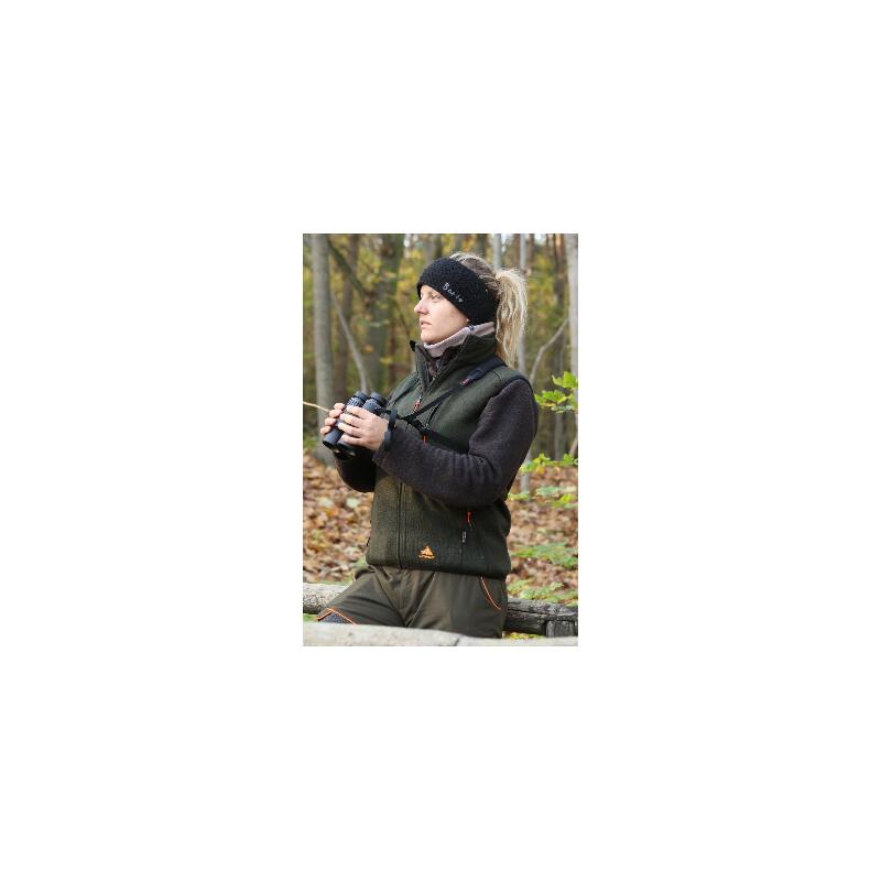 Gilet tricoté chauffant vert Alpenheat 4/4