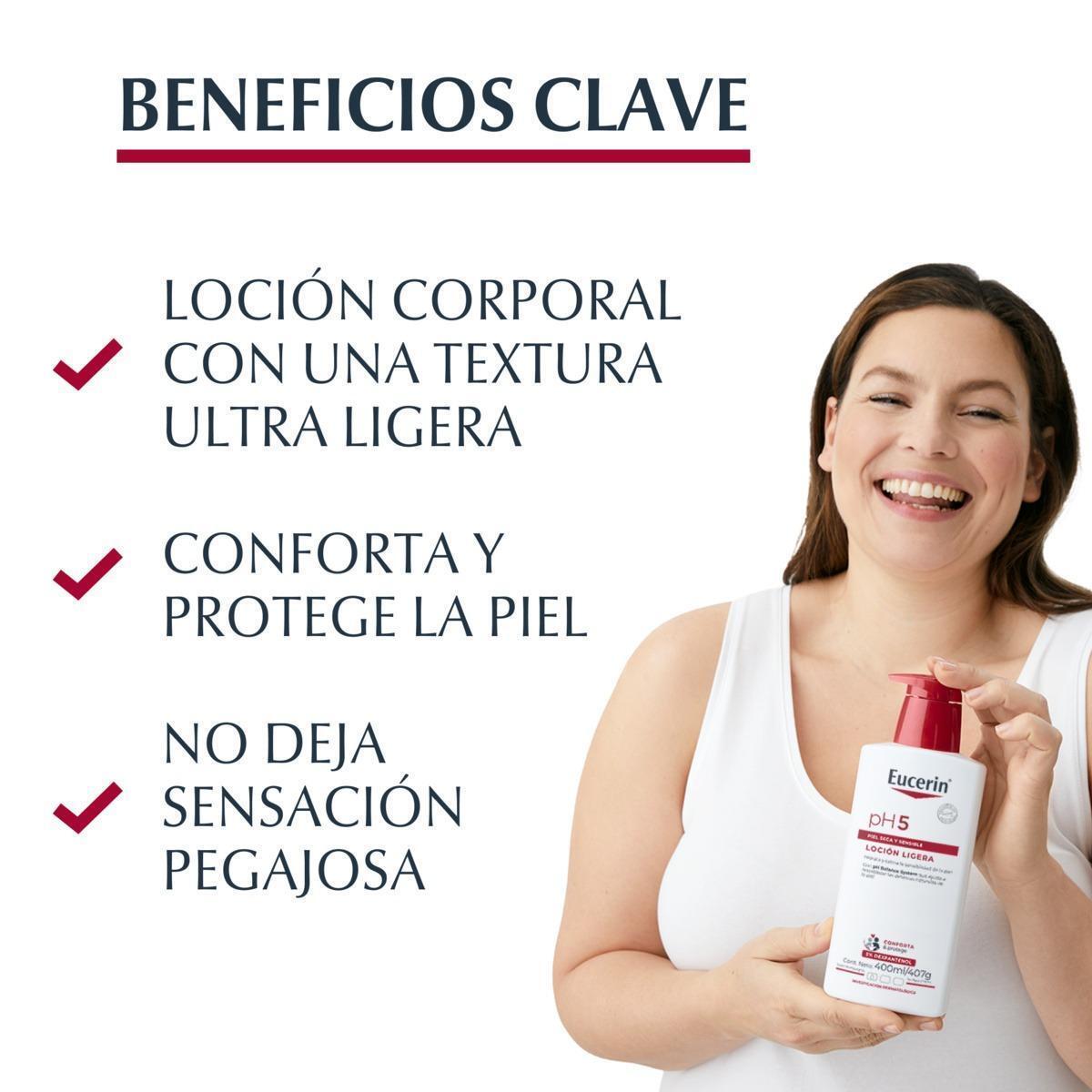 EUCERIN pH5 Loción Hidratante Corporal Ultraligera 400ml 3/6
