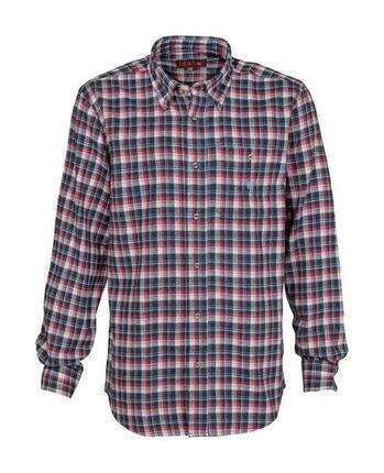 Chemise à Carreaux Percussion Castor Rouge-XL