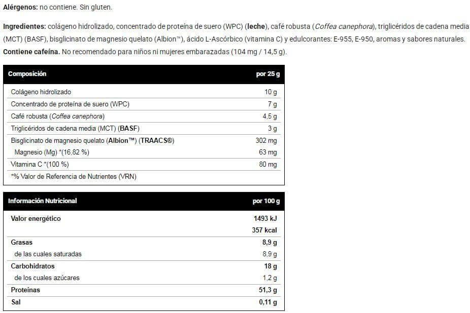 Caffè al collagene con latte + magnesio + vitamina C - 425 g Caffe Latte VitoBe 3/4