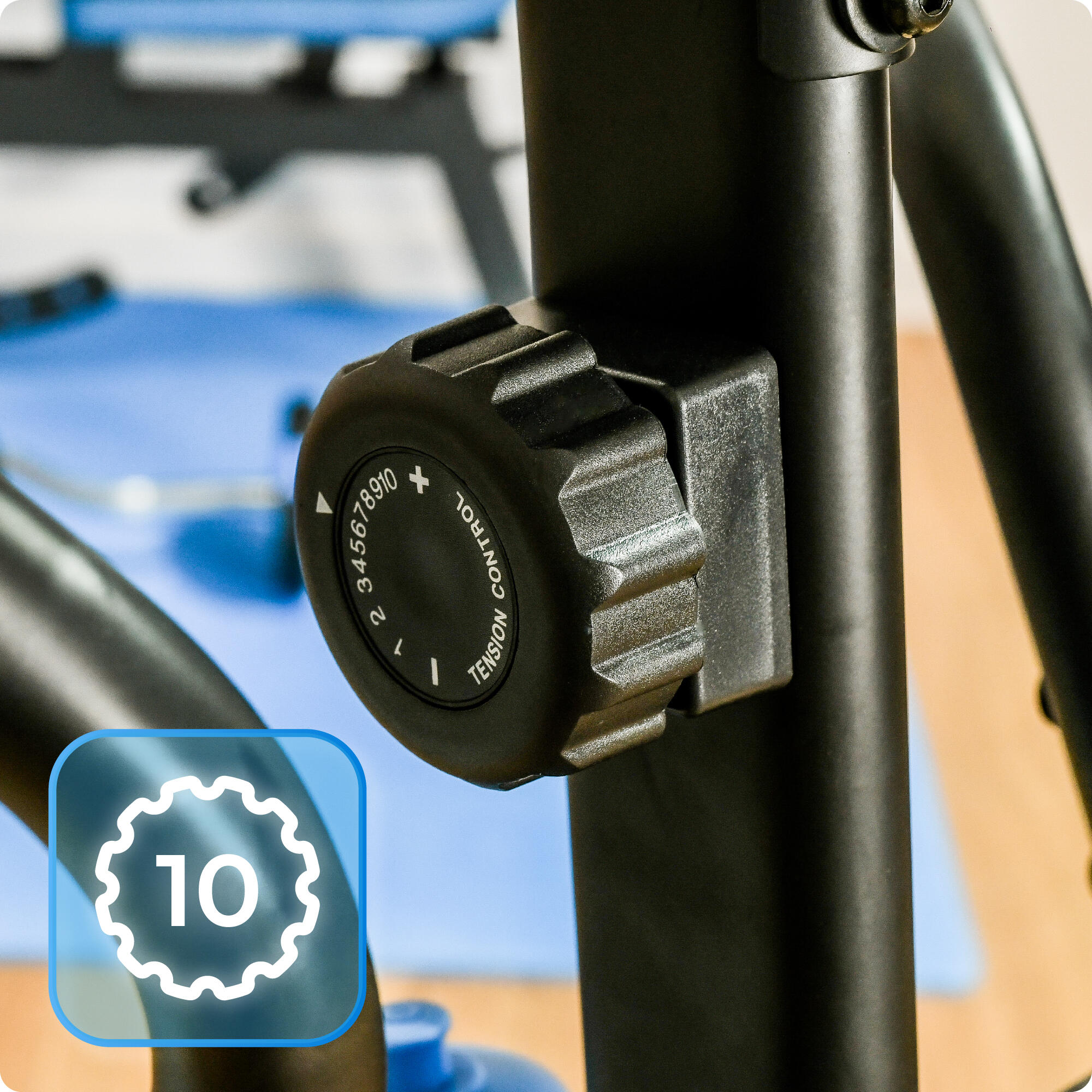 Vélo elliptique FIZZ magnétique 10kg roue d'inertie 10 niveaux de résistance 5/7