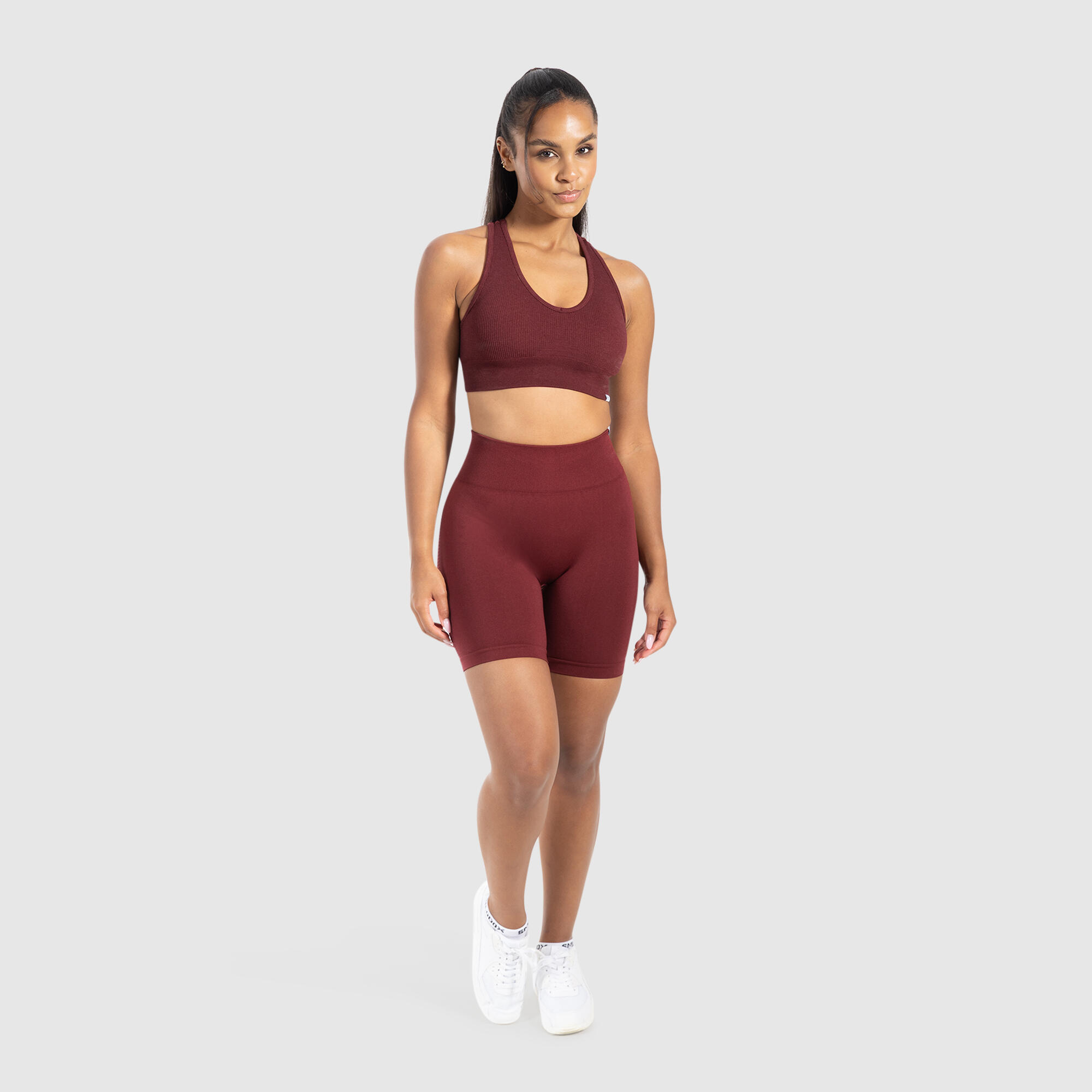 Damen Shorts Amaze Scrunch Bordeaux 3/5