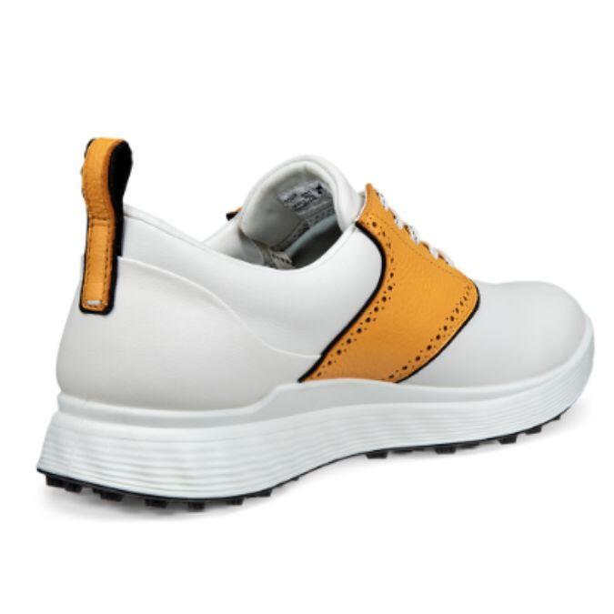 Chaussures de golf Ecco M Golf S-Casual pour homme, blanc, jaune et noir 2/5
