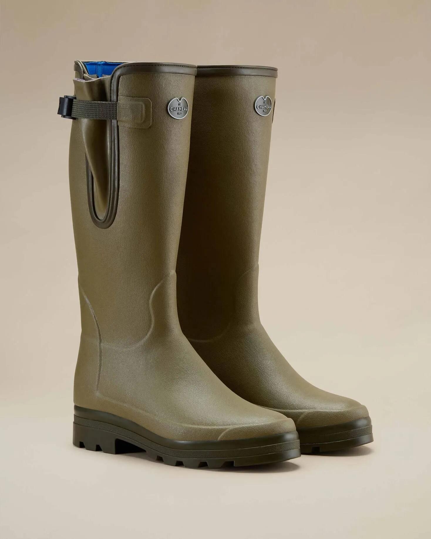 Bottes Vierzonord Le Chameau Doublées Néoprène Vert Vierzon 2/6
