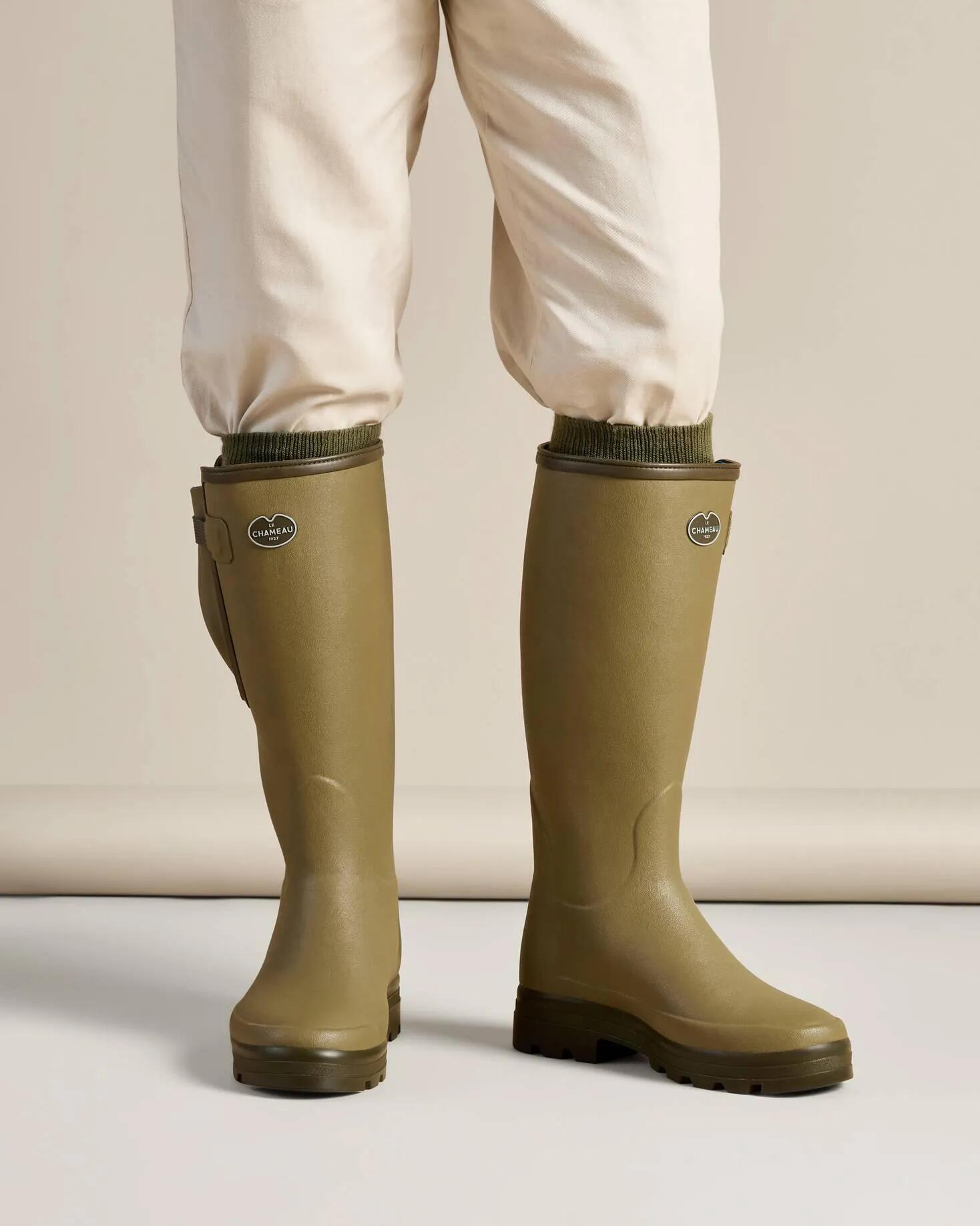 Bottes Vierzonord Le Chameau Doublées Néoprène Vert Vierzon 5/6