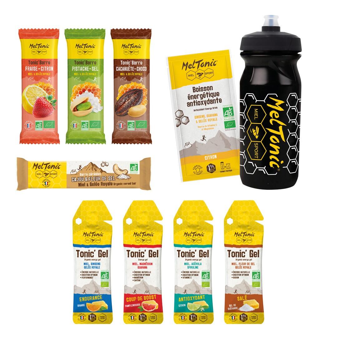 MELTONIC Pack Scoperta Meltonic - gel bio, barrette 25 g & borraccia 650 ml