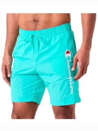 SPODENKI męskie CHAMPION niebieskie 219978-BS184 basenowe kąpielówki S