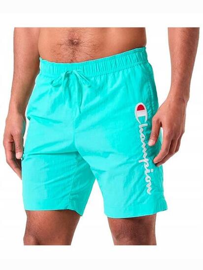 SPODENKI męskie CHAMPION niebieskie 219978-BS184 basenowe kąpielówki S