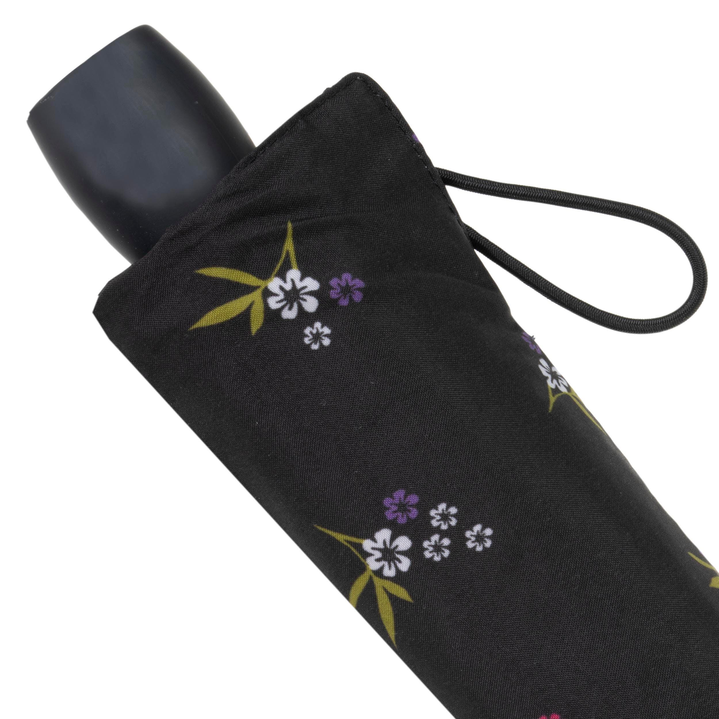Ombrello nero Petites Fleurs UPF50+ (piccoli fiori) 5/5