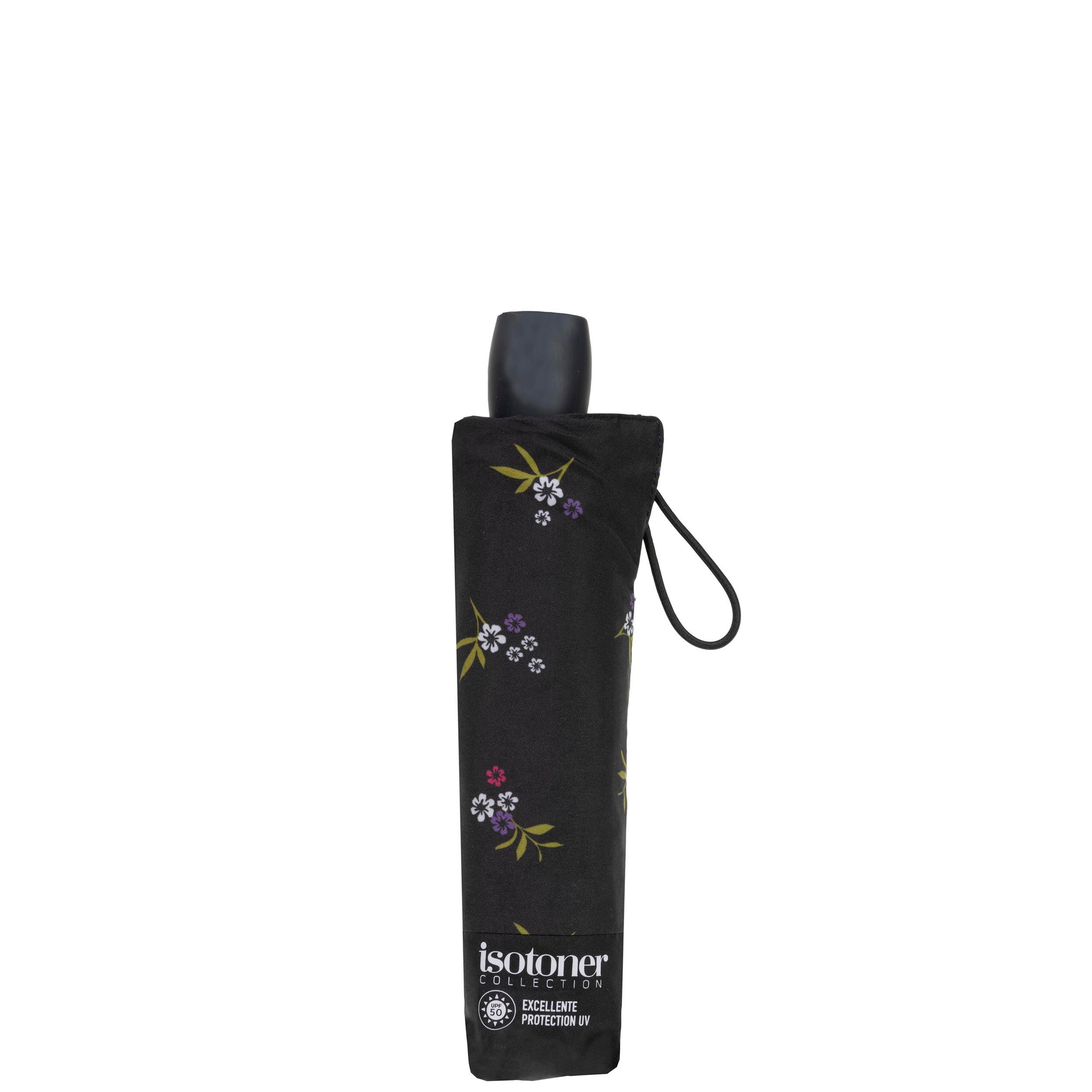 Ombrello nero Petites Fleurs UPF50+ (piccoli fiori) 4/5