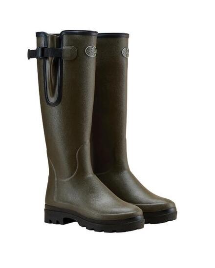 Bottes Vierzonord Femme Le Chameau Doublées Néoprène Vert Chameau - 35