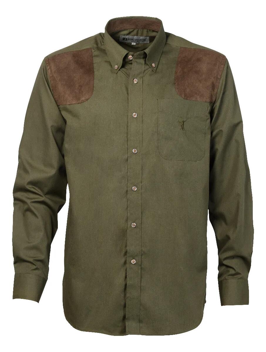 Chemise de Chasse Percussion Marcilly Kaki - 2XL 1/1