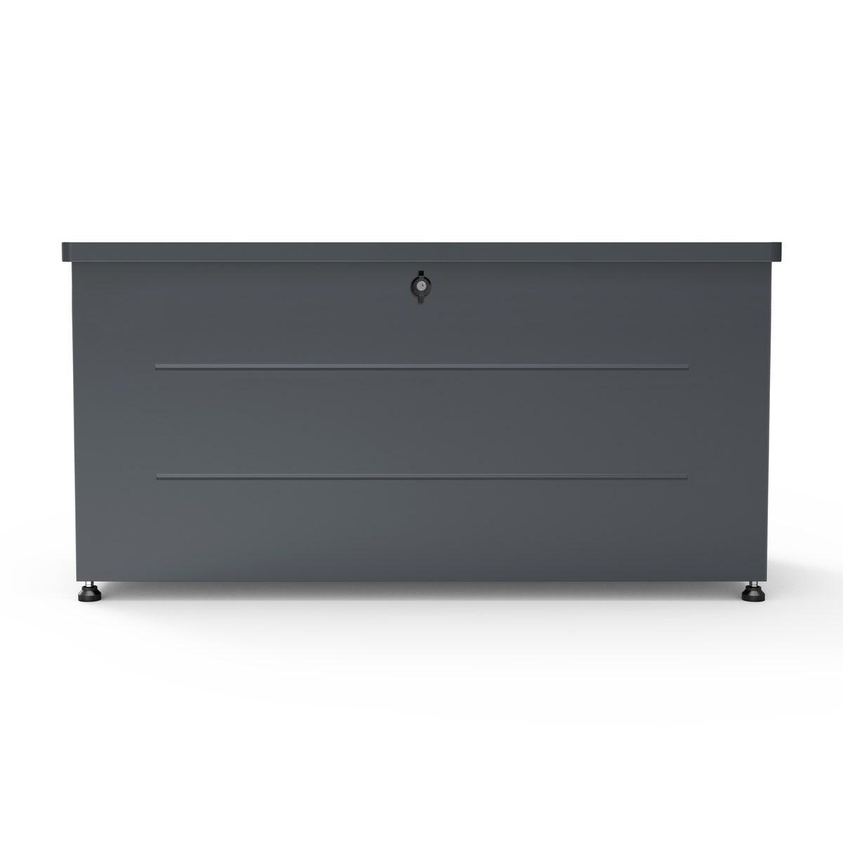 Coffre de jardin métal 330 L anthracite 7/7