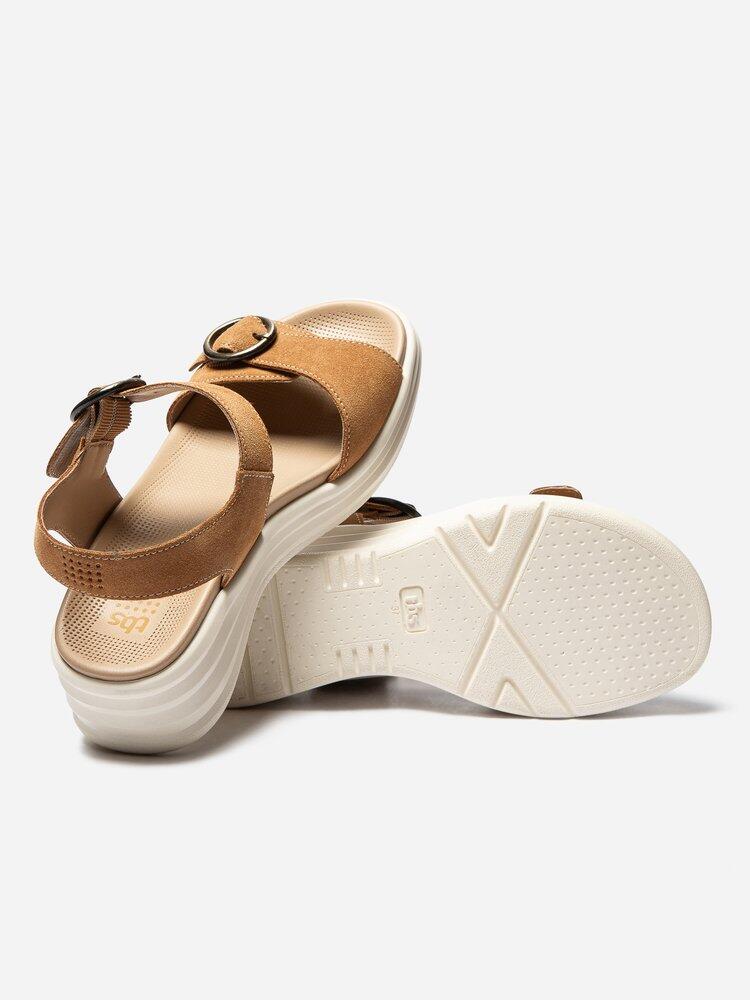 Sandales compensées Femme - ROSELYN Marron 4/4