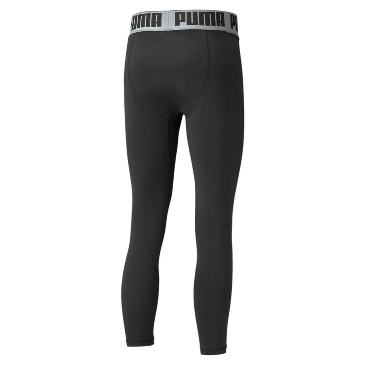 PUMA BBall Compression FL Hose Herren Sport Hose 605080 Schwarz 3/3