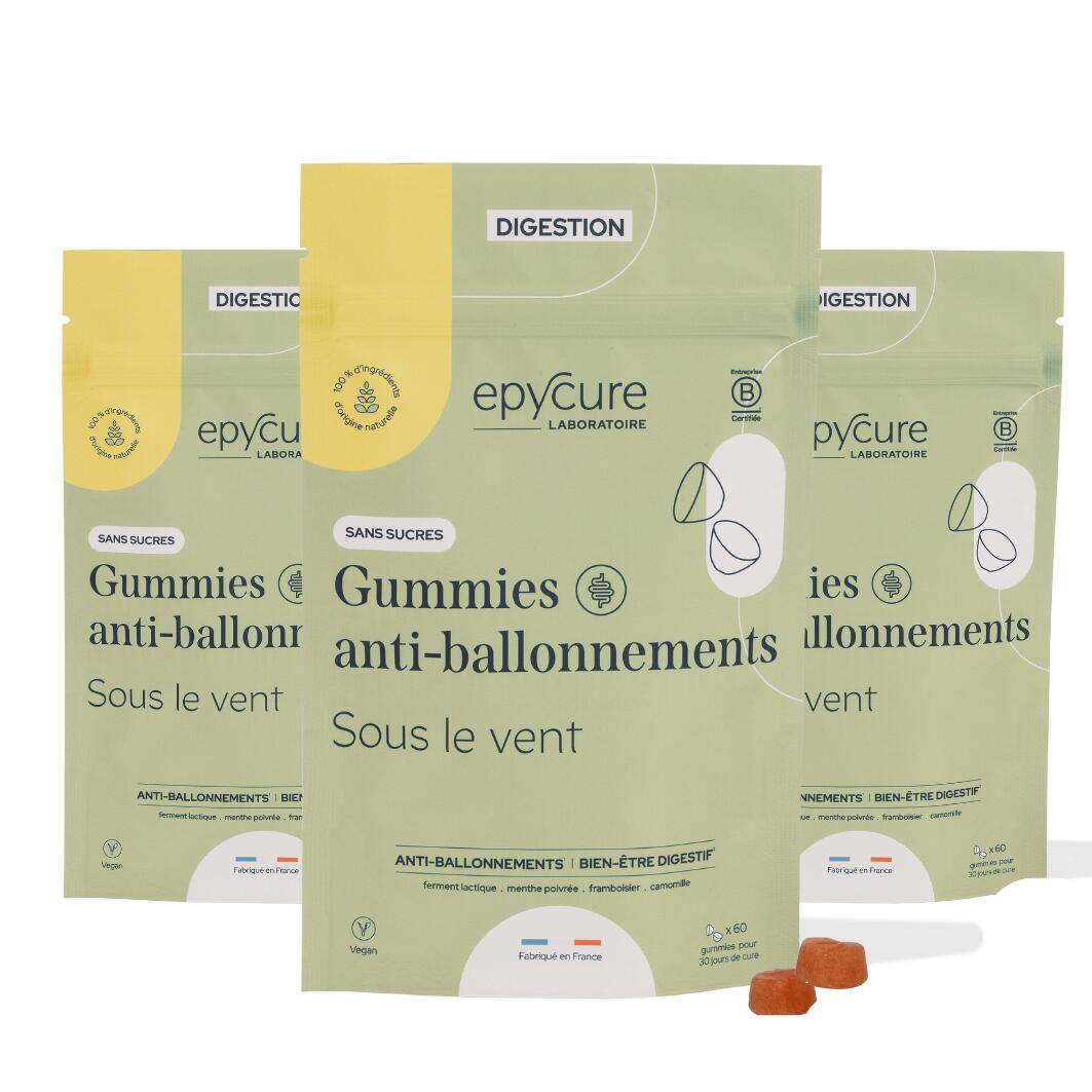 GUMMIES ANTI-BALLONNEMENT SANS SUCRES x 3mois 1/4