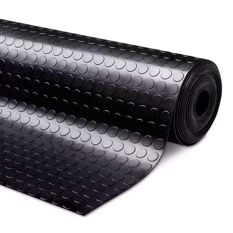 Arquiservi - Tapete Borracha círculos 3MM 1X10 (10M²)) Piso para máquinas 5/5