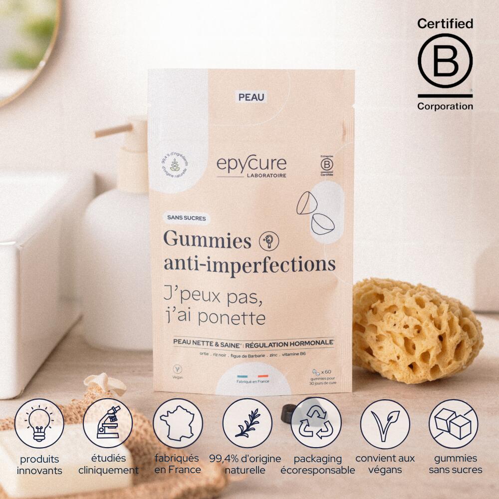 GUMMIES ANTI-IMPERFECTION SANS SUCRES 3/4