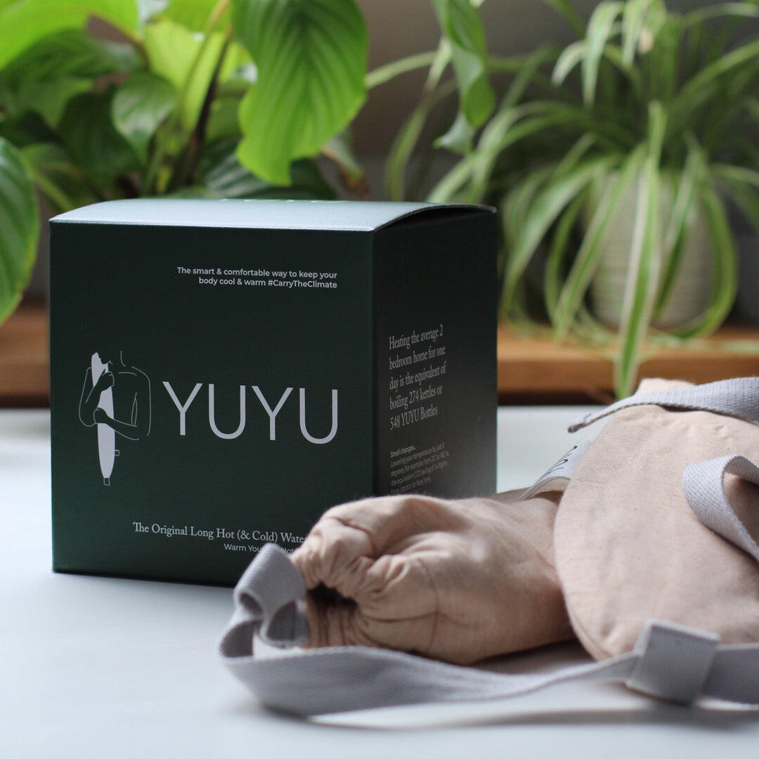 Bouillotte longue YUYU avec housse  en polaire, Corail 5/5