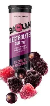 Électrolytes Baouw Mûre Cassis 50g biologique, sachets à diluer