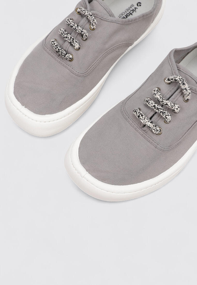 BAREFOOT Baskets Femme Victoria OLMO BAREFOOT LONA TINTADA DREC Gri 3/5
