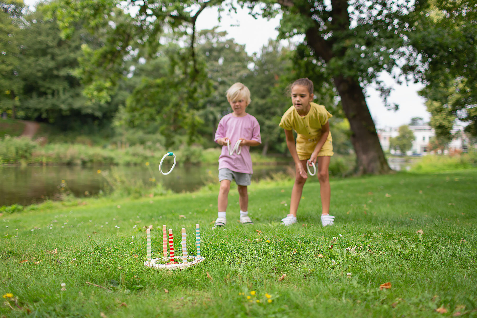 Ringwerpen Werpspel - Buitenspeelgoed voor kinderen vanaf 4 jaar - Ring Gooien 5/7