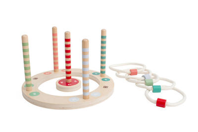 Ringwurfspiel aus Holz