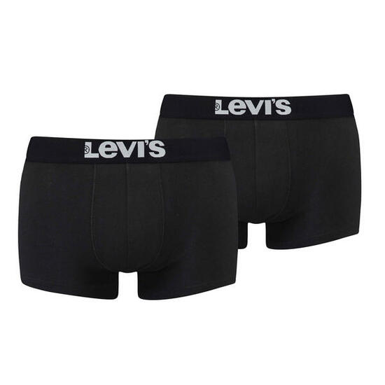 2er Pack Levis Men Solid Basic Trunk Boxershorts Unterhose Pant Unterwäsche