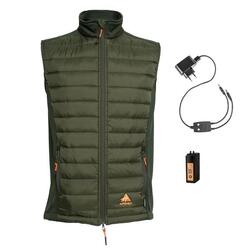 Gilet matelassé chauffant vert