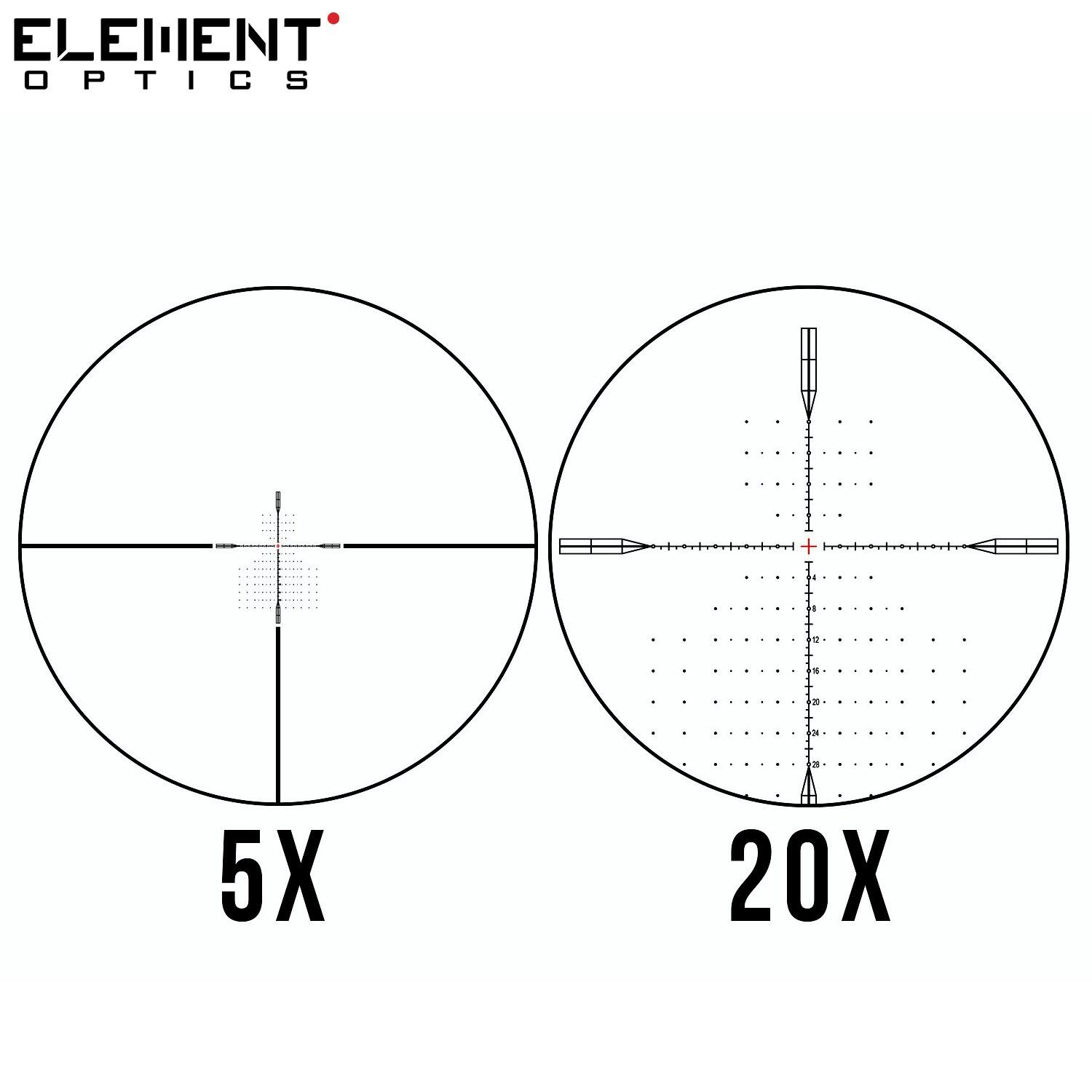 Ottica Element Optics Nexus 5-20X50 EHR-1D FFP MOA 6/7