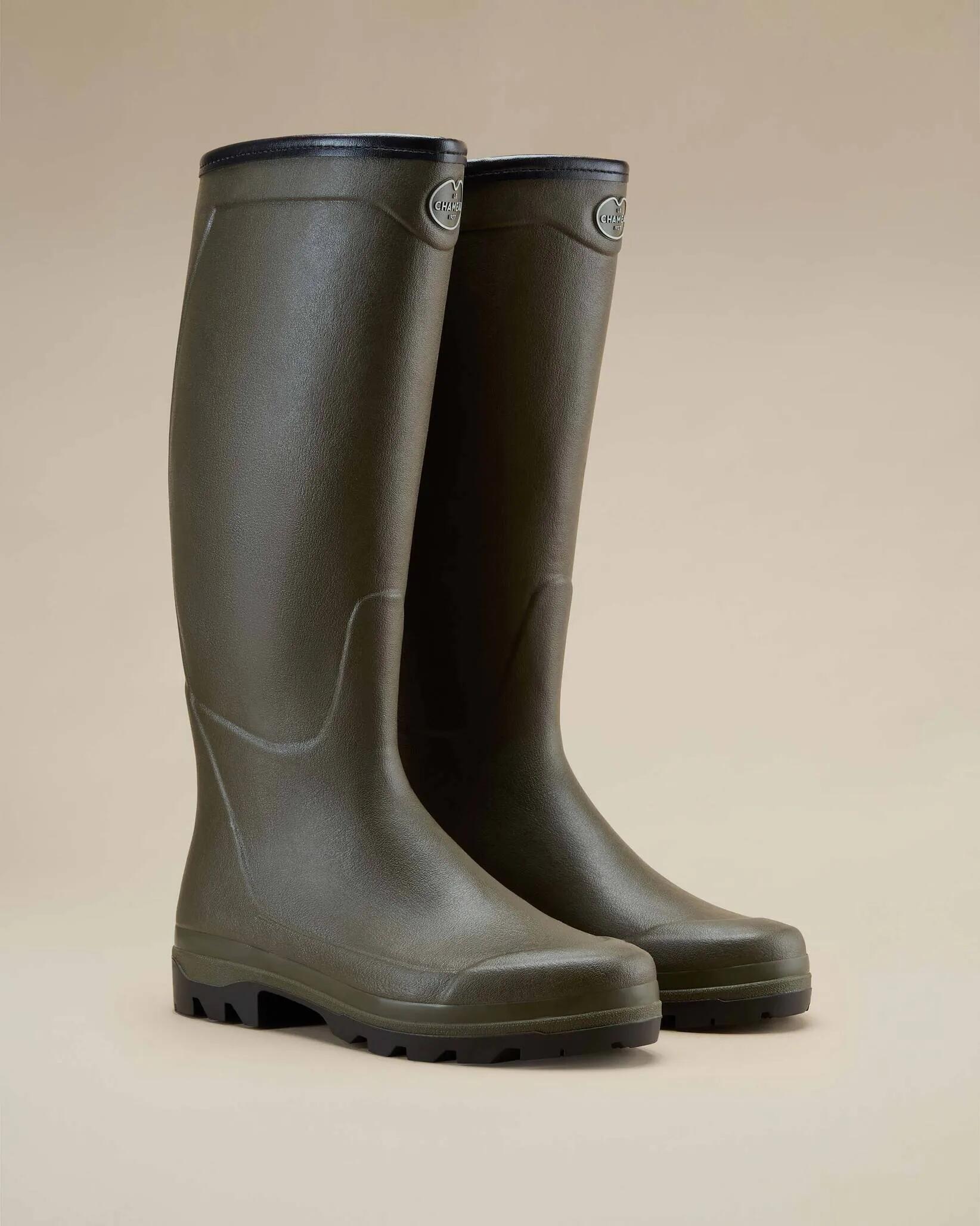 Bottes Country Cross Le Chameau Néoprène Vert Chameau 2/6