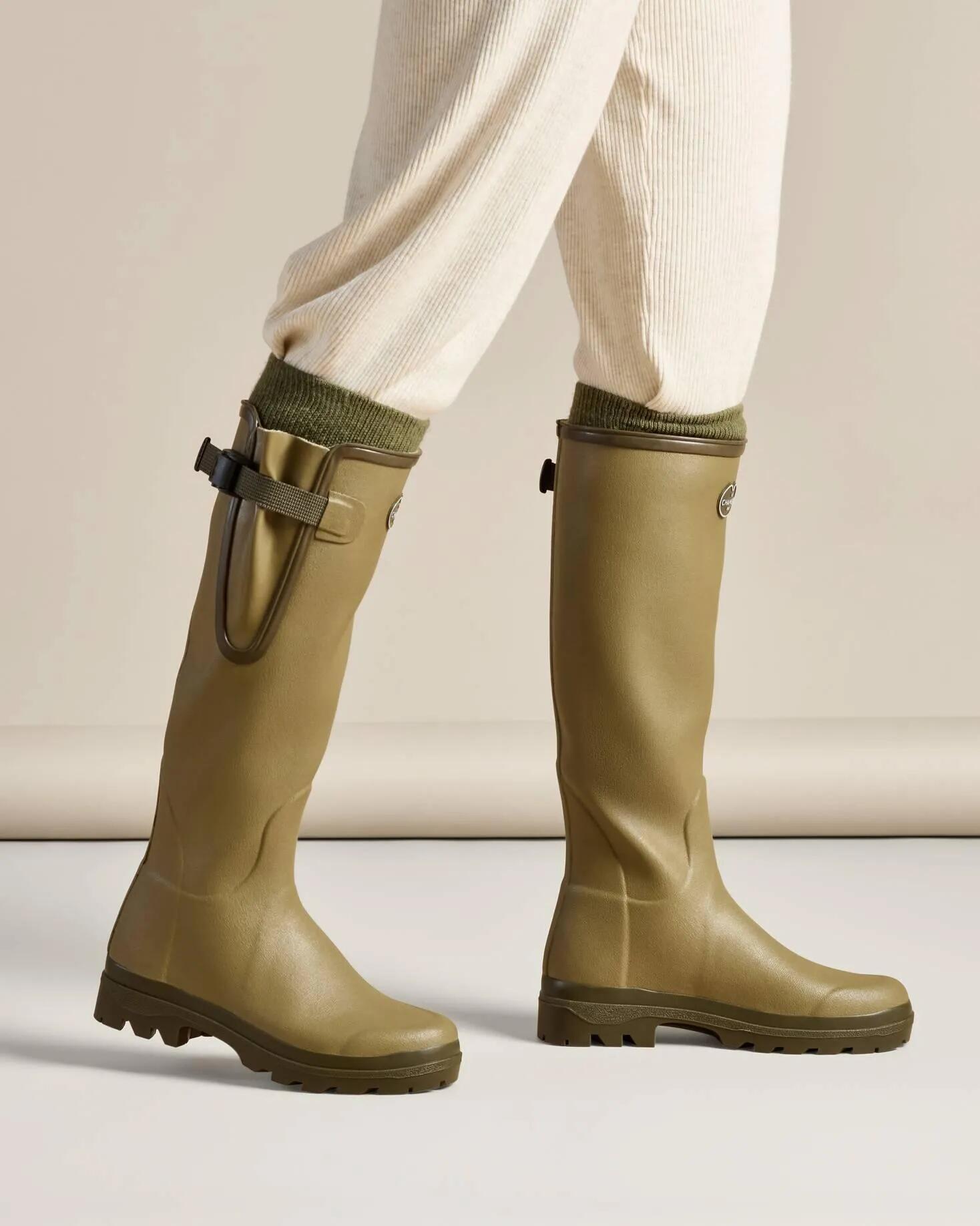 Bottes Vierzon Femme Le Chameau Doublées Jersey Vert Vierzon 6/6
