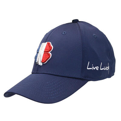 Zwarte klaver nieuw frankrijk vlag heren golf petten marine blauw