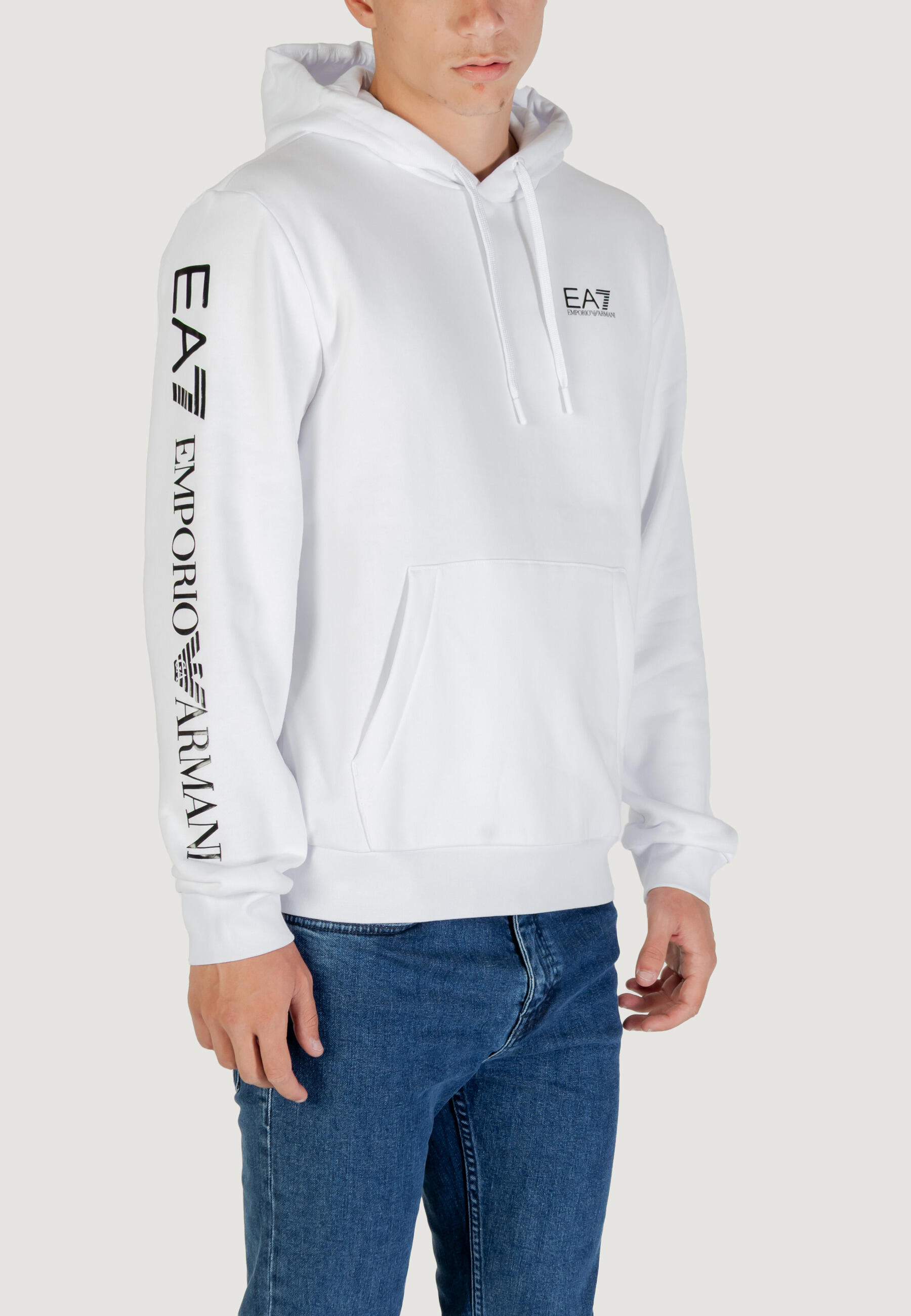 Felpe Uomo 7M000570 AF10377 Bianco - Nero 3/5