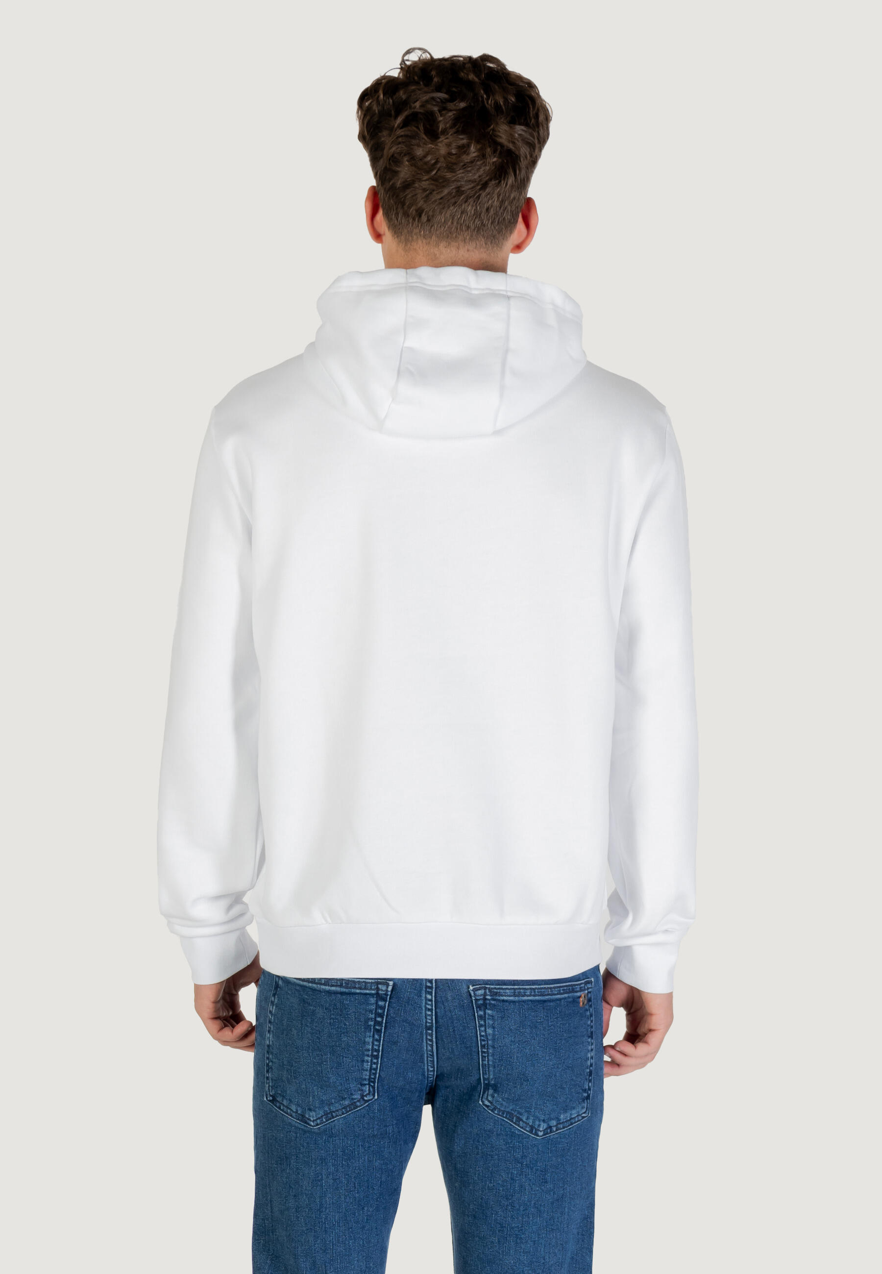 Felpe Uomo 7M000570 AF10377 Bianco - Nero 5/5