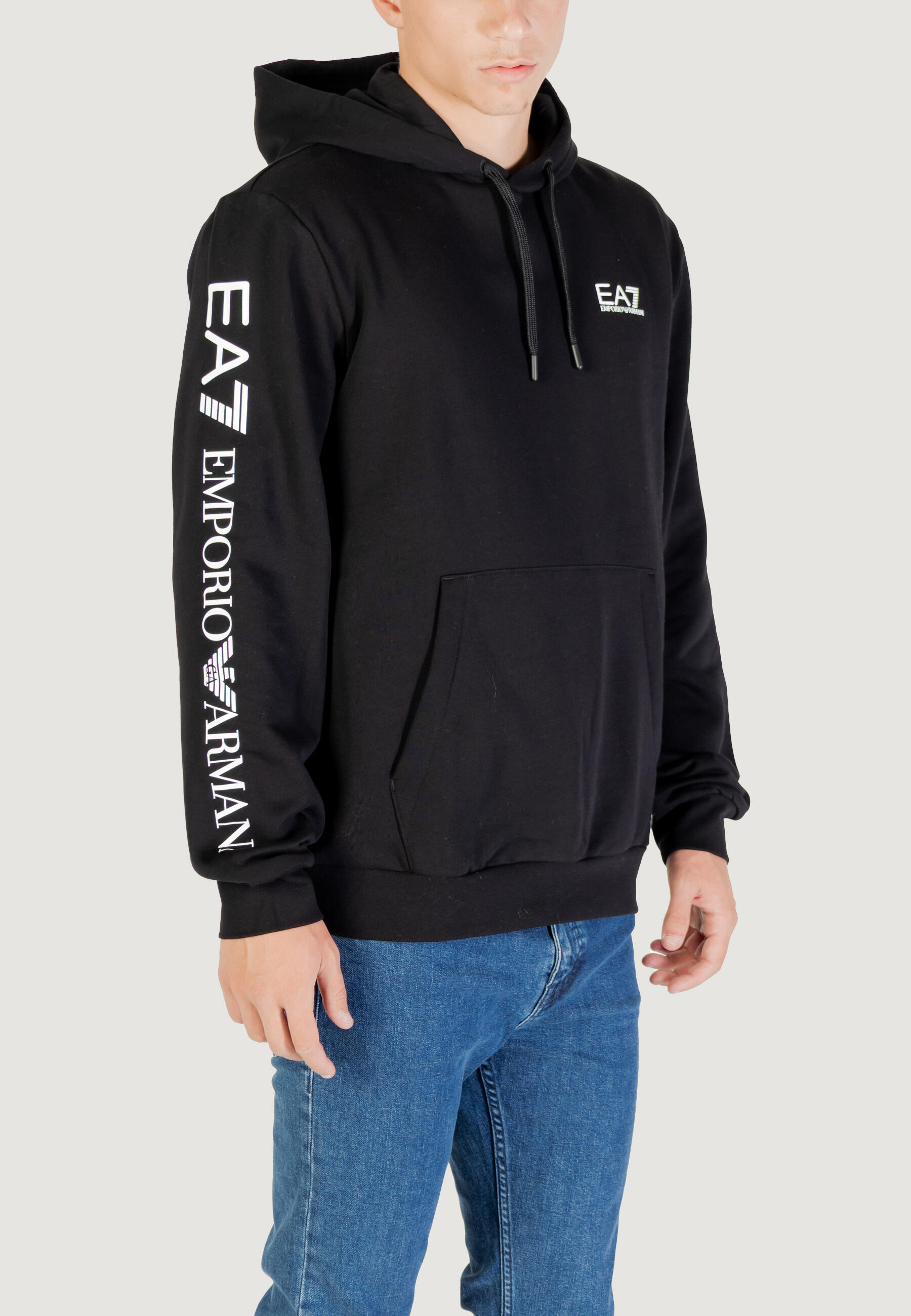 Felpe Uomo 7M000570 AF10377 Nero - Bianco 3/5