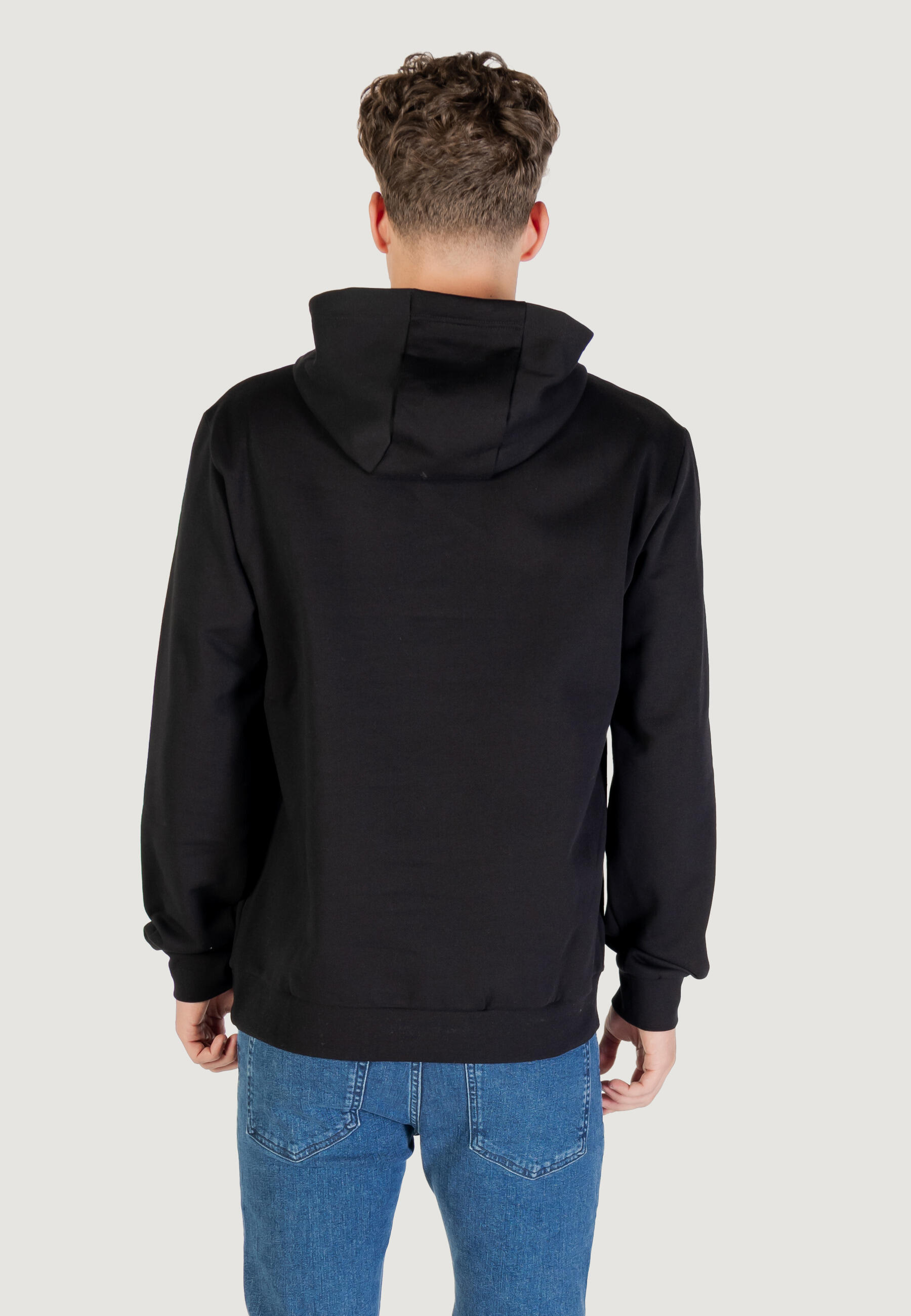 Felpe Uomo 7M000570 AF10377 Nero - Bianco 5/5