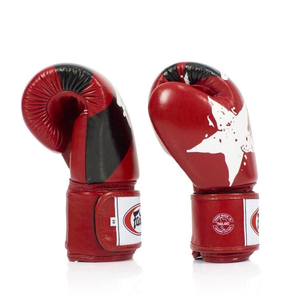 Boxhandschuhe Fairtex BGV1 – Nation Print – Rot – 14 oz 3/4