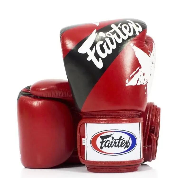 Boxing Gloves Fairtex BGV1 – Nation Print – Red – 14 oz