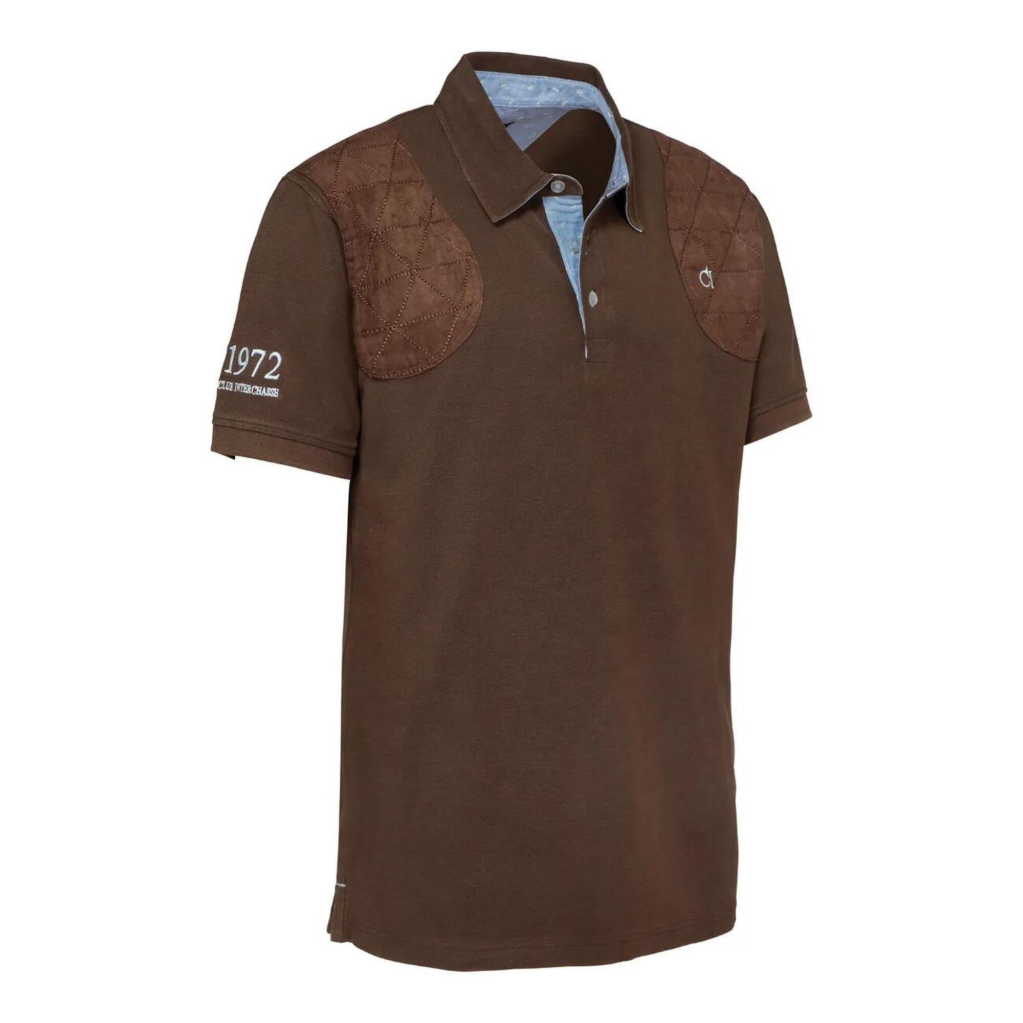 Club Interchasse - Polo Club Interchasse Hubert Marron-l - Polo Manches Courtes - Marron - Decathlon