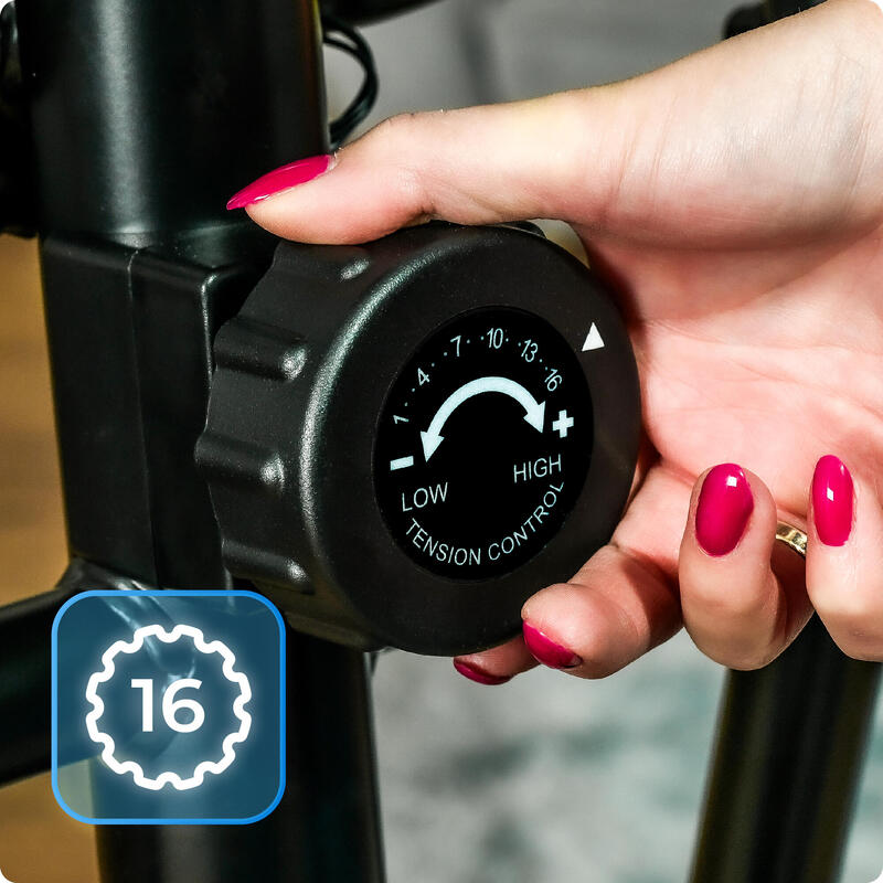 Vélo Elliptique Thunder Blaze - Poids Max 130 Kg, 32 Programmes, Bluetooth - Appareil De Fitness Multifonction