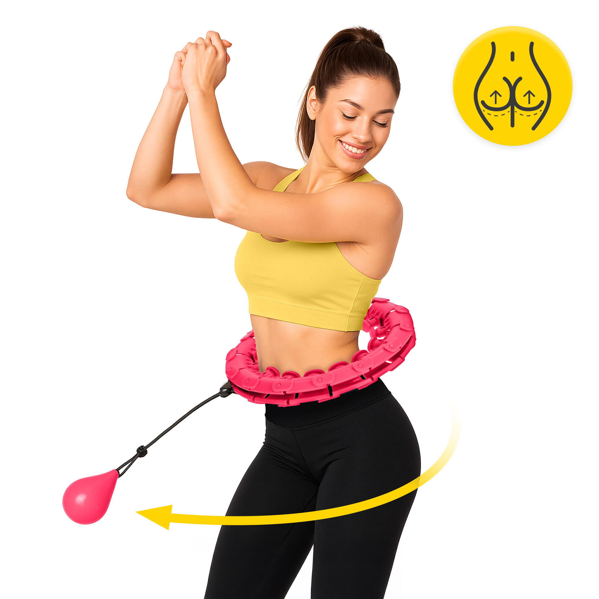 Hula Hop z obciążeniem i masażem 4FIZJO 2/7
