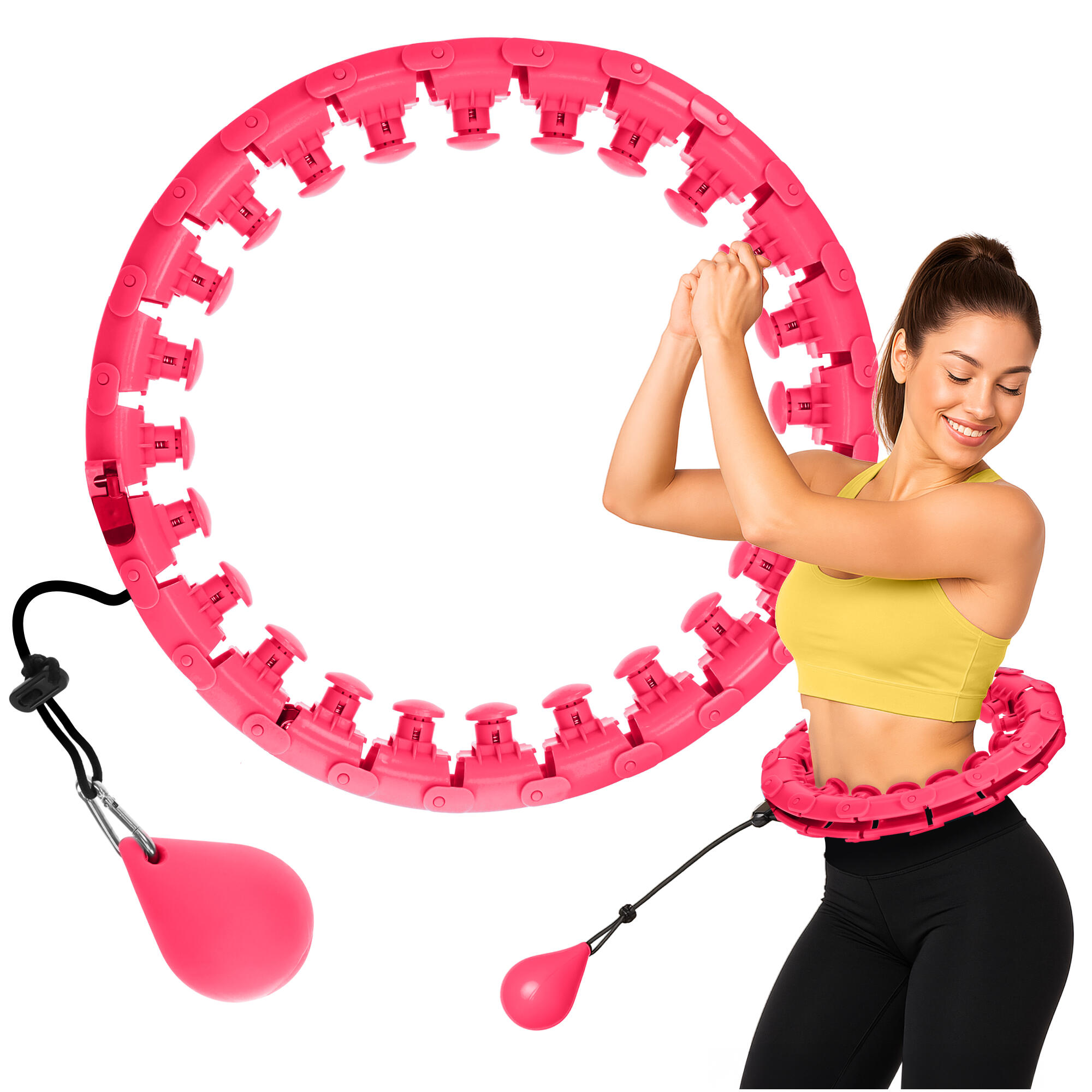 4FIZJO Masážní hula hop se závažím 4FIZJO